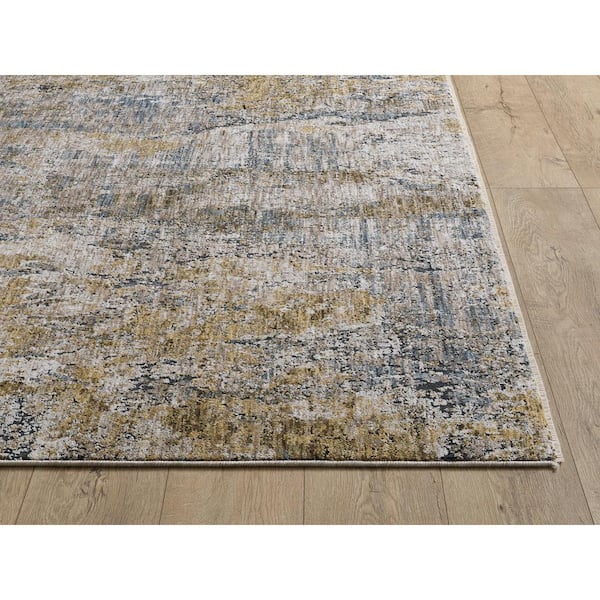 Ivy Gold 8 ft. x 10 ft. Vintage Distressed Area Rug