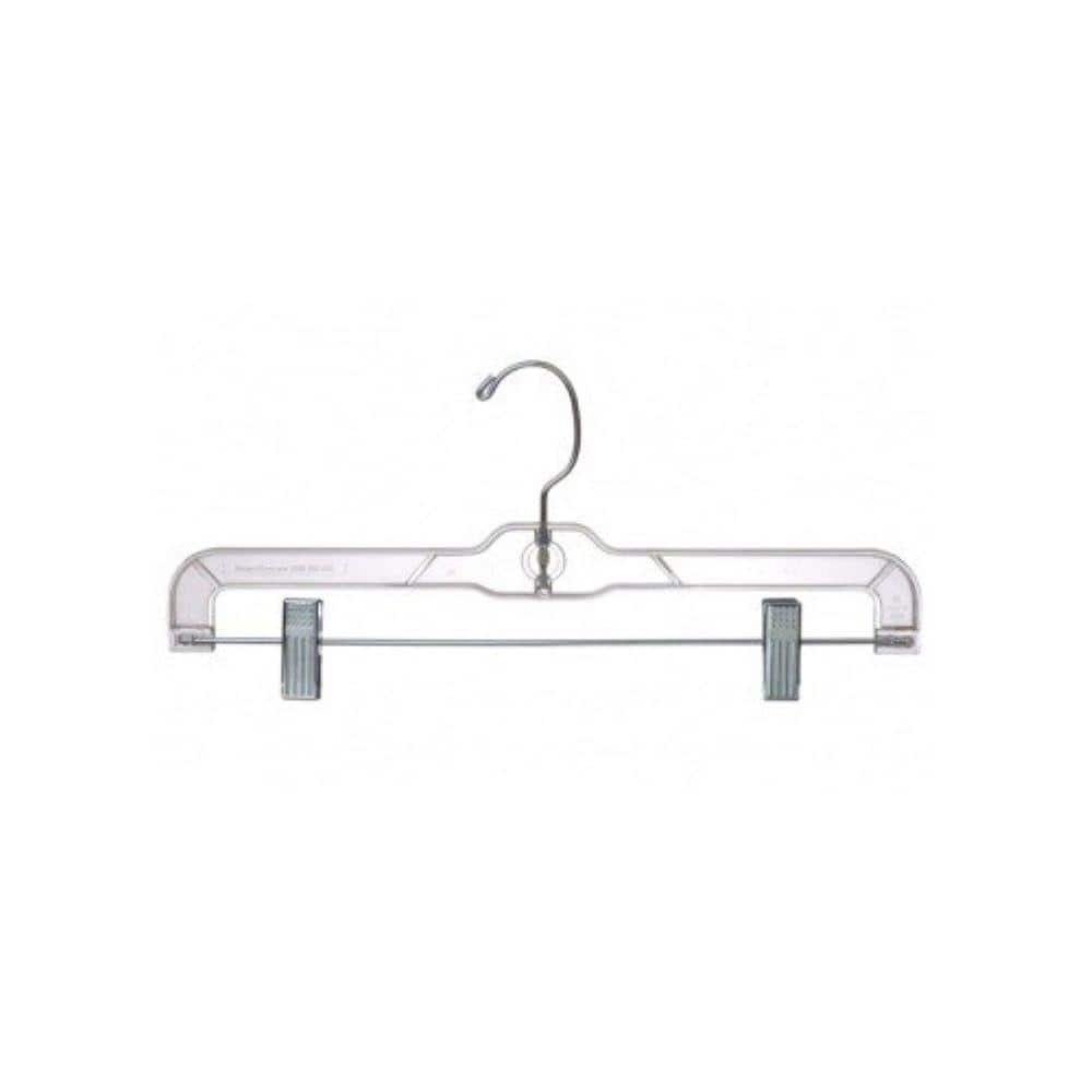 Hang-Safe Skirt/Slack Hanger - White Plastic Gripper Hangers