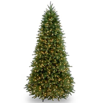 6.5 ft. Jersey Fraser Fir Slim Artificial Christmas Tree with Clear Lights