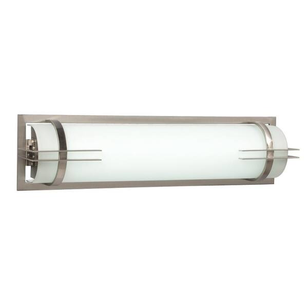 Filament Design Negron 2-Light Brushed Nickel Fluorescent Bath Vanity