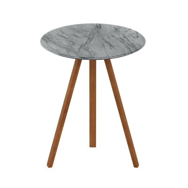 Furinno Redang Tripula 3-Leg Round Wood Outdoor Dining Table with Smart Top