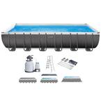 24 ft. x 12 ft. x 52 in. Rectangular Ultra XTR Metal Frame Pool with Canopy