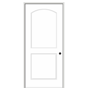 34 in. x 80 in. Smooth Caiman Left-Hand Solid Core Primed Molded Composite Single Prehung Interior Door
