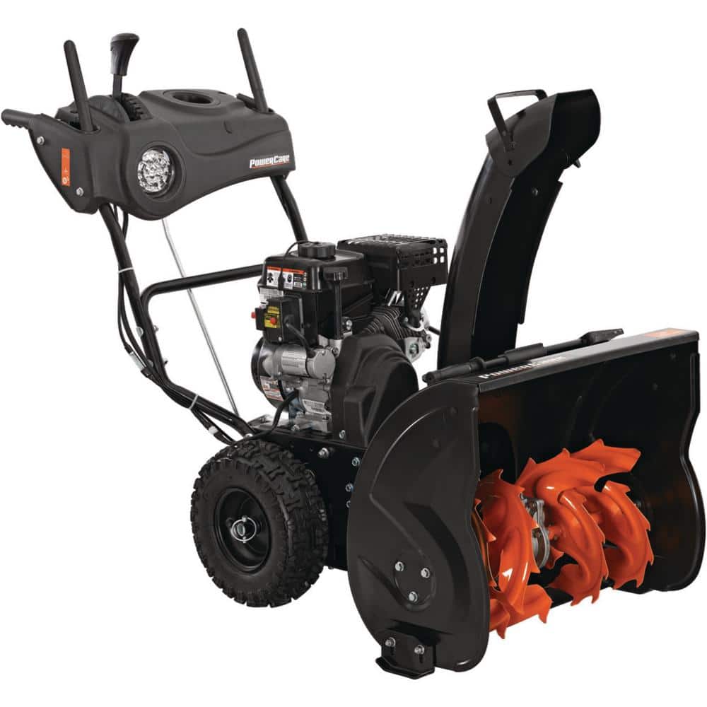 24 in. Two-Stage Gas Snow Blower with Electric Start and Headlight