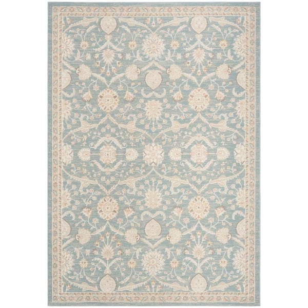 Isla Blue 4 ft. x 6 ft. Medallion Traditional Area Rug