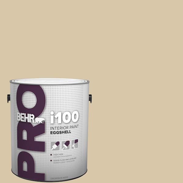 BEHR PRO 1 gal. #ECC-54-1 New Khaki Eggshell Interior Paint