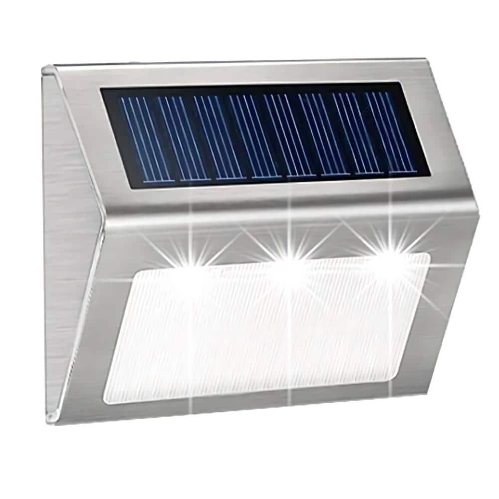 Outdoor Solar Wall Lights Fence Stainless Steel Garden Outdoor Security Lights 