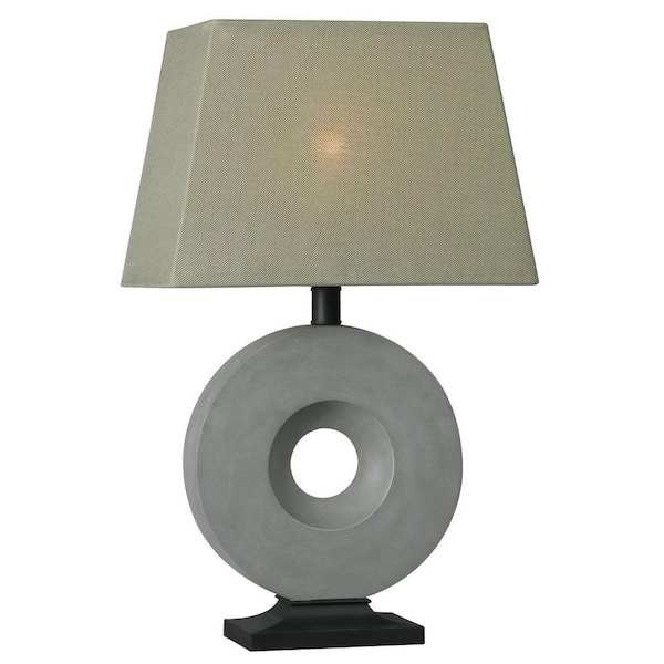 Kenroy Home Neolith 26 in. Concrete Outdoor Table Lamp
