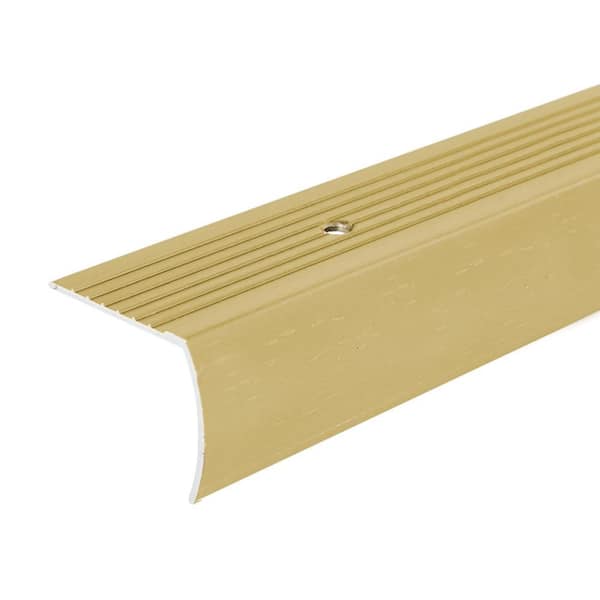 M-D 1/8 in. H X 72 in. L Prefinished Satin Brass Aluminum Seam Binder M-D 1/8 in. H X 72 in. L Prefinished Satin Brass Aluminum Seam Binder