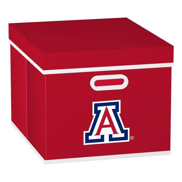 MyOwnersBox University of Arizona College STACKITS 12 in. x 10-1/2 in. x 15 in. Red Fabric Storage Cube