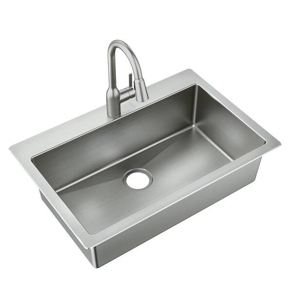 【NONCODE】Moen Cancan Mini One Piece Moen Meena One Handle Kitchen Faucet with Pull Down Sprayer