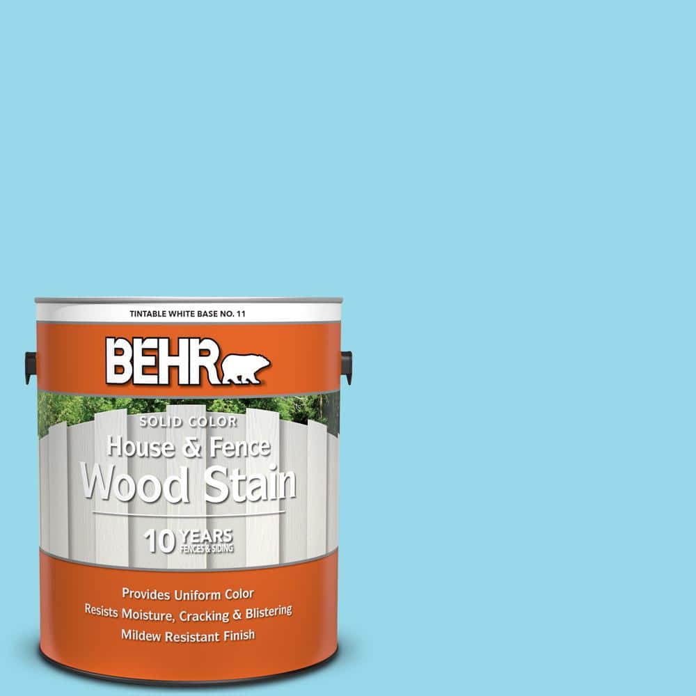 1 gal. #P490-2 Blue Sarong Solid Color House and Fence Exterior Wood Stain