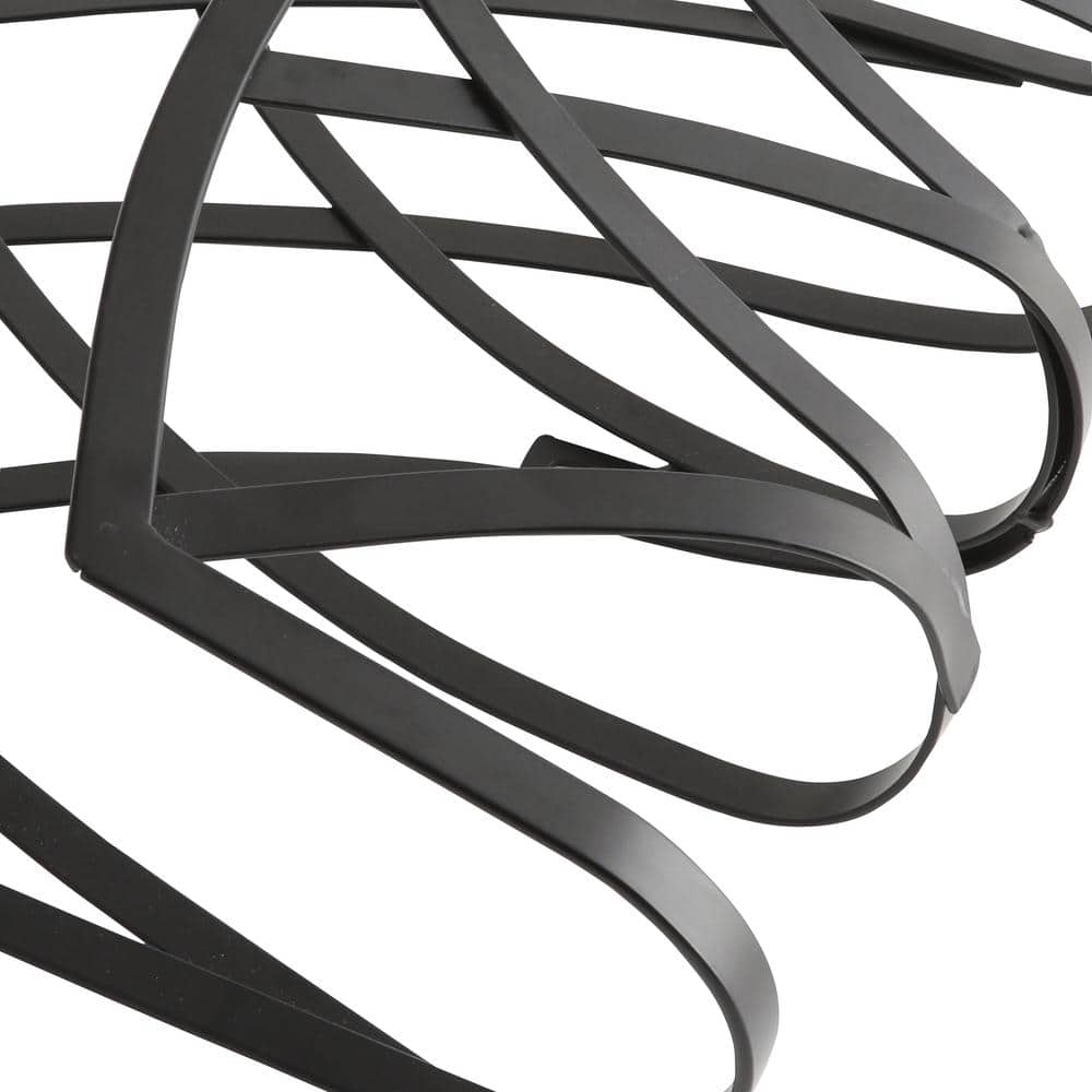 Black Powder-Coated Metal Decorative Hose Hanger