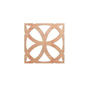 23-3/8 in. x 23-3/8 in. x 1/4 in. Cherry Large Daventry Decorative Fretwork Wood Wall Panels (50-Pack)