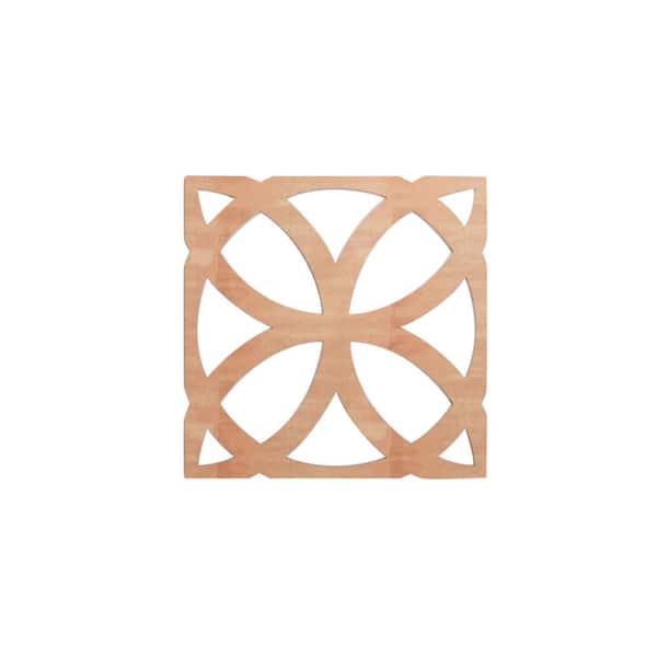 23-3/8 in. x 23-3/8 in. x 1/4 in. Cherry Large Daventry Decorative Fretwork Wood Wall Panels (50-Pack)