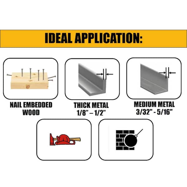 6 in. 6 TPI Taper Back Bi-Metal Reciprocating Saw Blade (5-Pack)