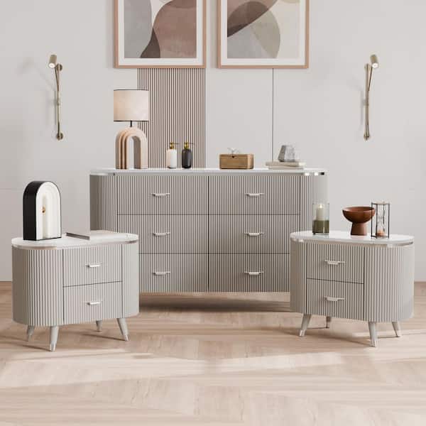 slim fit dress slacks Wood Dresser 3+3 Drawers Chest Corona | Furniture Dash main image 1