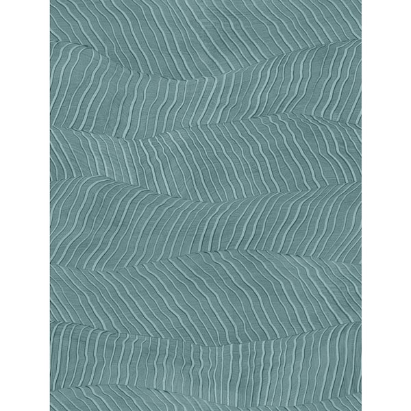 A-Street Prints Drift Blue Abstract Landscape Strippable Non-Woven Paper Wallpaper Sample