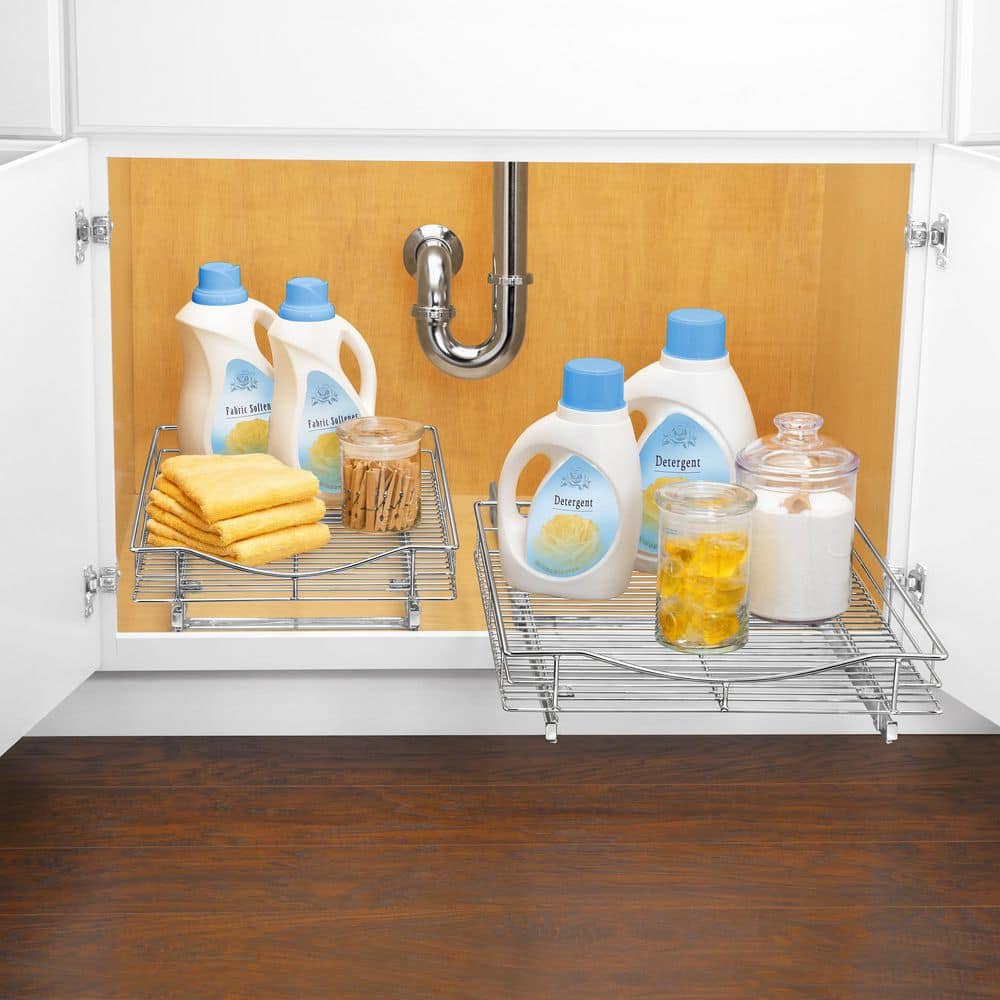 Lynk Professional Chrome Slide Out Cabinet Organizer