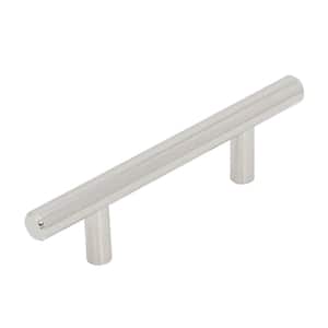 Bar Pulls 3 in (76 mm) Polished Nickel Drawer Pull