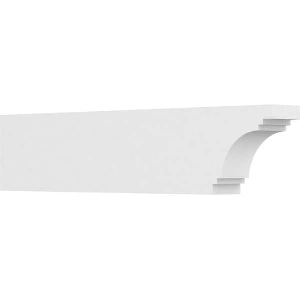Ekena Millwork 4 in. x 8 in. x 36 in. Pescadero PVC Rafter Tail Brace