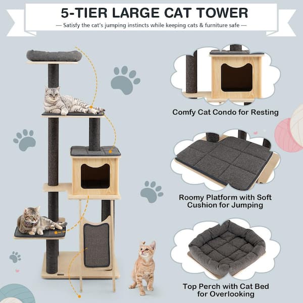 5 tier cat tree hotsell