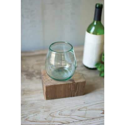 18 oz. Stemless Wine Clear Glasses (Set of 6)