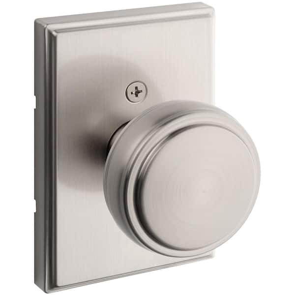 Kwikset Pismo Satin Nickel Square Half-Dummy Flat Door Knob 788PSK