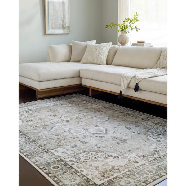 Bonifacy Sage Doormat 2 ft. x 3 ft. Machine-Washable Indoor Area Rug