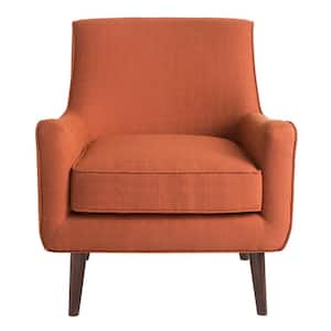 Liam Burnt Orange Mid-Century Accent Arm Chair