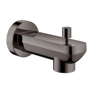 Linear Wall Mount Diverter Tub Spout in Hard Graphite