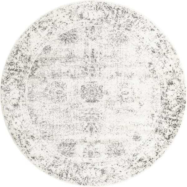 Unique Loom Sofia Casino Gray 6 ft. x 6 ft. Area Rug