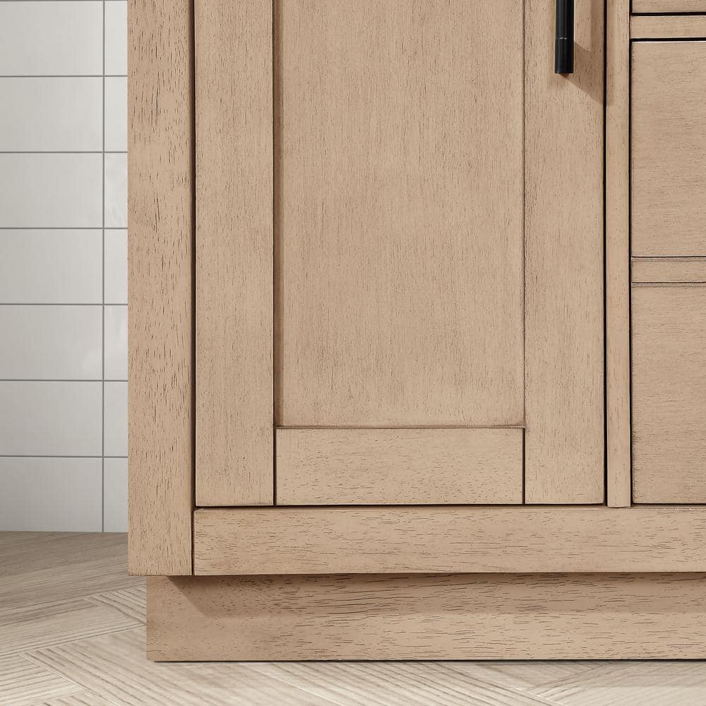 Bailey 42" Sahara Birch Freestanding Bathroom Vanity with Ceramic Sink