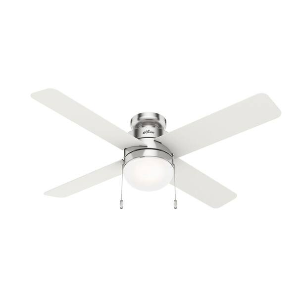 Hunter Timpani 52 in. LED Indoor Brushed Nickel Ceiling Fan with Light Kit