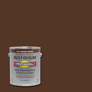 1 gal. High Performance Protective Enamel Gloss Leather Brown Oil-Based Interior/Exterior Industrial Paint (2-Pack)