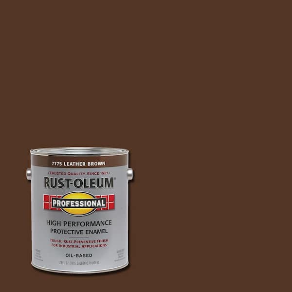 Rust-Oleum Professional 1 gal. High Performance Protective Enamel Gloss Leather Brown Oil-Based Interior/Exterior Industrial Paint (2-Pack)