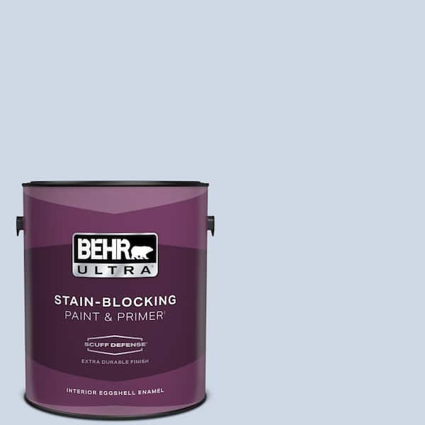 BEHR ULTRA 1 gal. #600C-2 Silent Ripple Extra Durable Eggshell Enamel Interior Paint & Primer