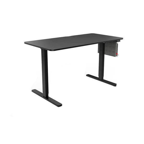 Silverpark 48 in. Rectangular Black Gaming Computer Desk with