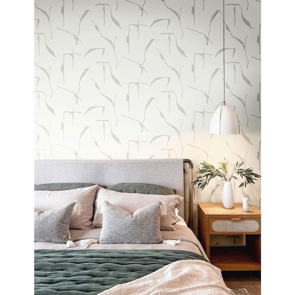 Ivory Coast Stone and Glint Grey Premium Peel and Stick Wallpaper