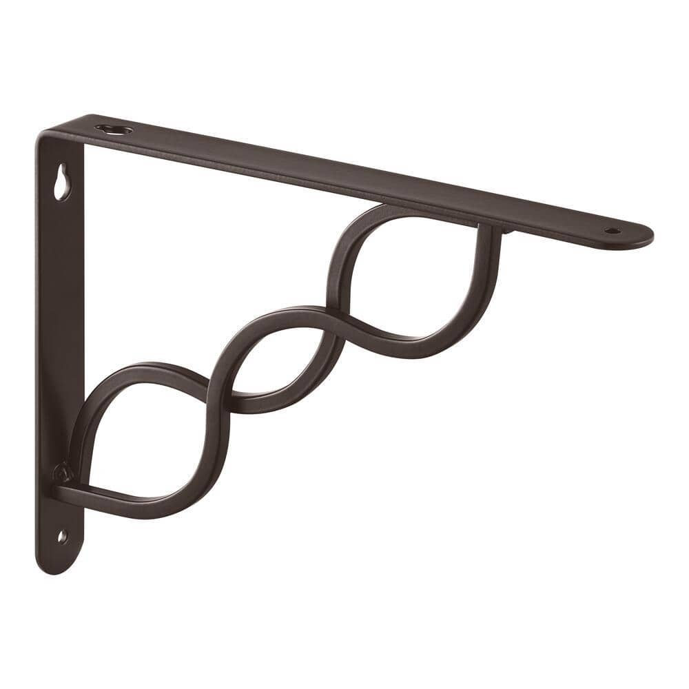 Everbilt Steel Shelf Bracket 6.5 In. X 9 In. Triple Scroll Orb ...