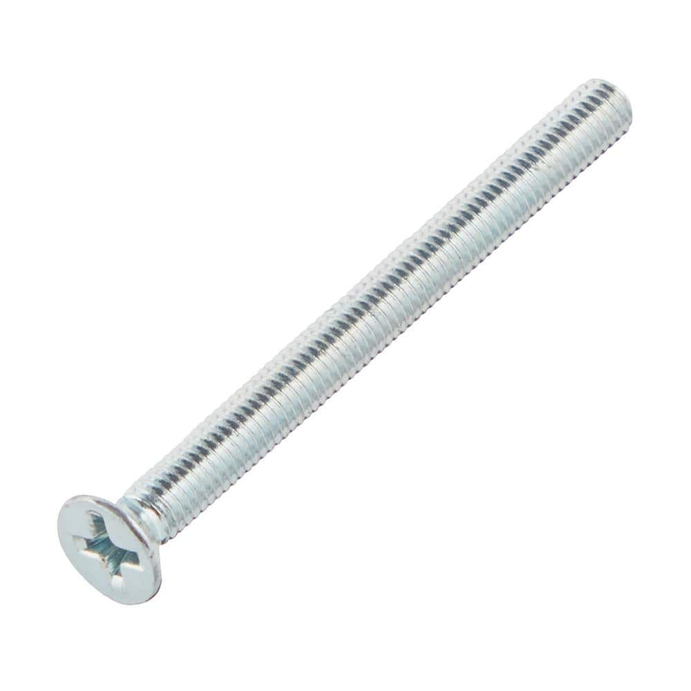 Everbilt M3-0.5x35mm Zinc Flat Head Phillips Drive Machine Screw 2 