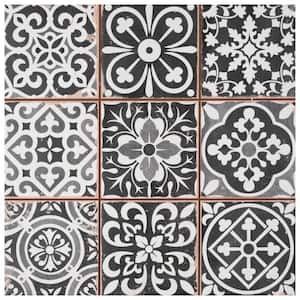 Faenza Nero 13 in. x 13 in. Ceramic Floor and Wall Tile (12.2 sq. ft. /Case)