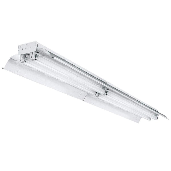 Lithonia Lighting 8 ft. T8 Fluorescent Tandem General Purpose Industrial Strip Light with Reflector