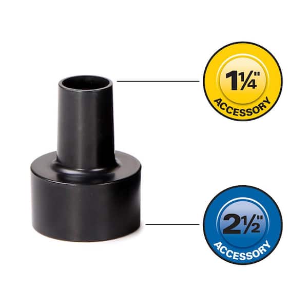 1-1/4 in. and 2-1/2 in. Carpet and Hard Floor Nozzle Accessory for RIDGID  Wet/Dry Shop Vacuums