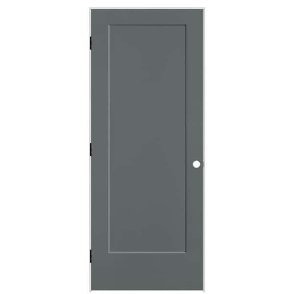 Masonite 32 in. x 80 in. 1-Panel Lincoln Park Right-Hand Solid Core Cordite Molded Composite Single Prehung Interior Door