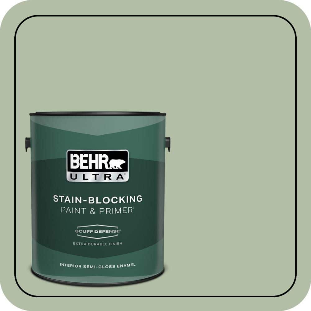 1 gal. #S390-3 Creamy Spinach Extra Durable Semi-Gloss Enamel Interior Paint & Primer price history on PriceWatchPro