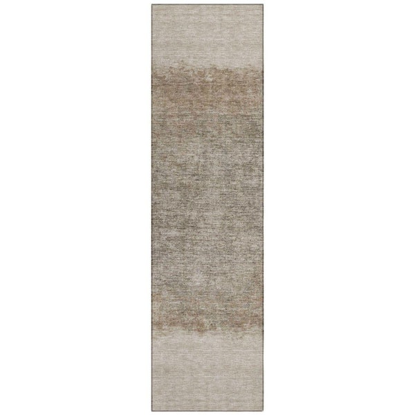 Chantille Machine Washable Indoor/Outdoor Abstract ACN2214 Beige 2 ft. 3 in. x 7 ft. 6 in. Runner Rug