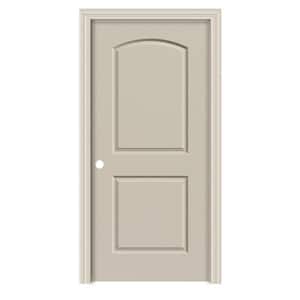 24 in. x 80 in. Caiman Primed Right-Hand Smooth Hollow Core Molded Composite Single Prehung Interior Door with Flat Jamb