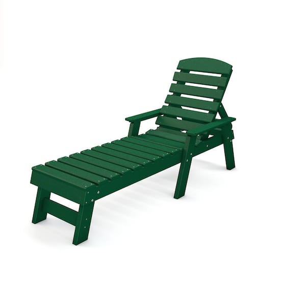 Frog Furnishings Pensacola Chaise Lounge Chair - Green