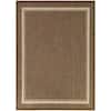 Hampton Bay Amberview Brown 5 ft. x 7 ft. Medallion Indoor/Outdoor Area ...